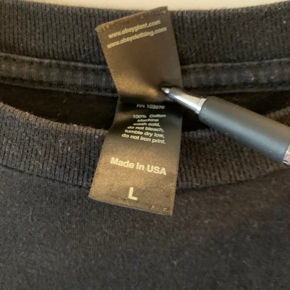 OBEY PSYCHO POSSE SHIRT MADE IN USA LARGE - Picture 4 of 4